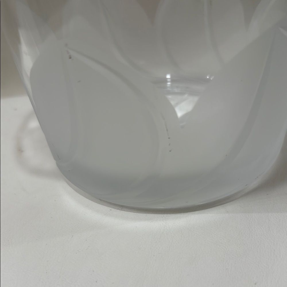 Florence Cristal D Arques Durand 24% Lead Frosted Champagne Wine Bucket Bar - Picture 4 of 16